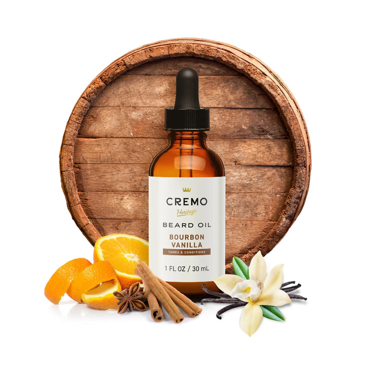 Beard Oil, Bourbon Vanilla Scent, 1 Fl Oz, Moisturizes & Softens Beards