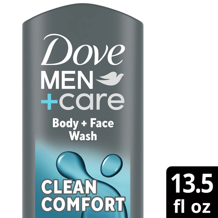 Daily Use Face & Body Wash for Men Clean Comfort All Skin, 13.5 Oz