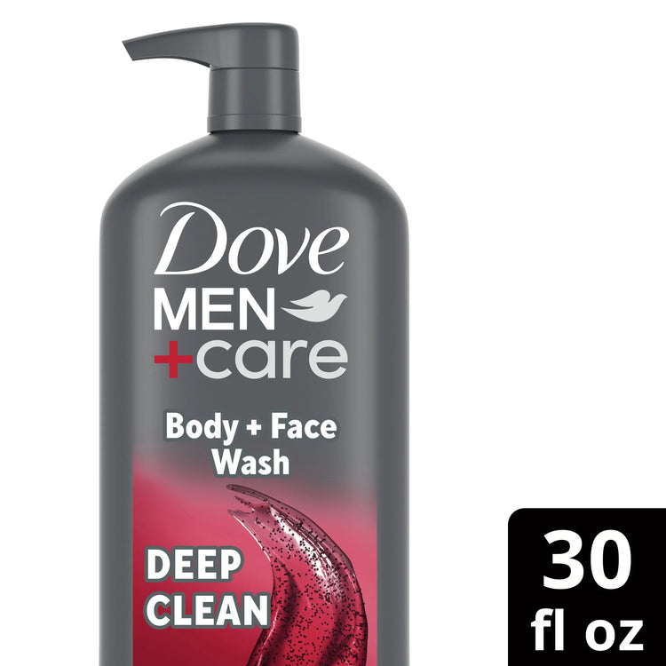 Exfoliating Deep Clean Face & Body Wash for Men Citrus + Cedarwood, 30 Oz