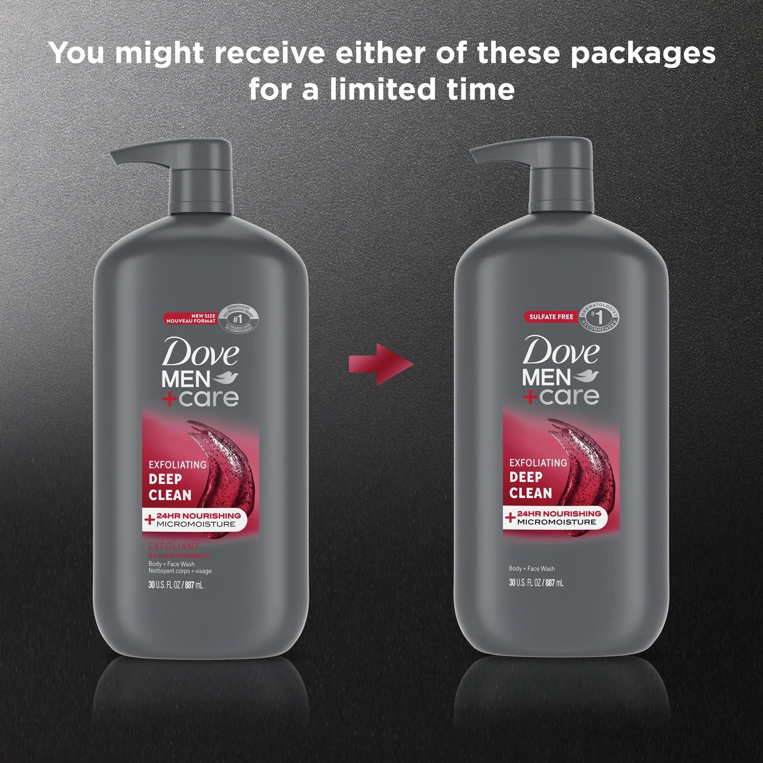 Exfoliating Deep Clean Face & Body Wash for Men Citrus + Cedarwood, 30 Oz