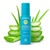 After Sun Face and Body Spray | Non Sticky Organic Aloe Vera for Sun Exposure Relief with Pure Lavender Essential Oil | Natural Aftersun Skin Moisturizer for Redness | Travel Size 3.4 Fl Oz
