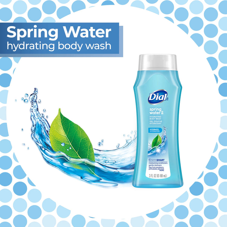 Body Wash, Refresh & Renew Spring Water, 3 Fl Oz