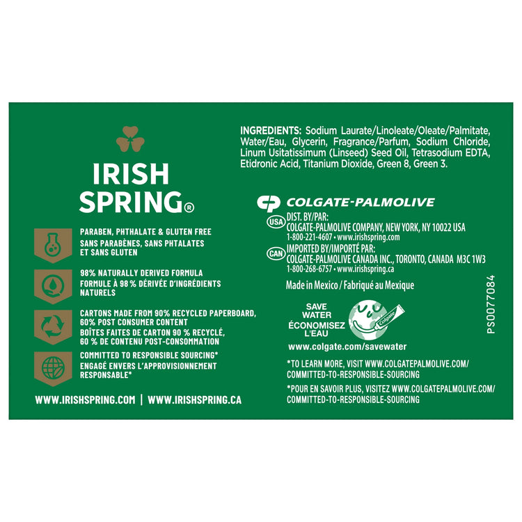 Original Deodorant Bar Soap for Men, with Flaxseed Oil, 3.7 Oz Bar (4 Pack)