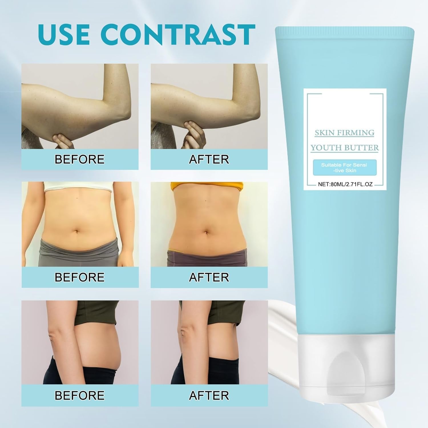 2PCS Skin Firming Youth Butter, Skin Firming Body Butter,Butter anti Aging Moisturizer,Skin Firming Butter,Skin Firming Butter,Skin Firming Cream